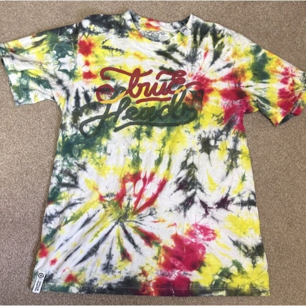 Men's Tye Dye LRG Lifted Research Group Standard Fit Cotton T-Shirt Size Small